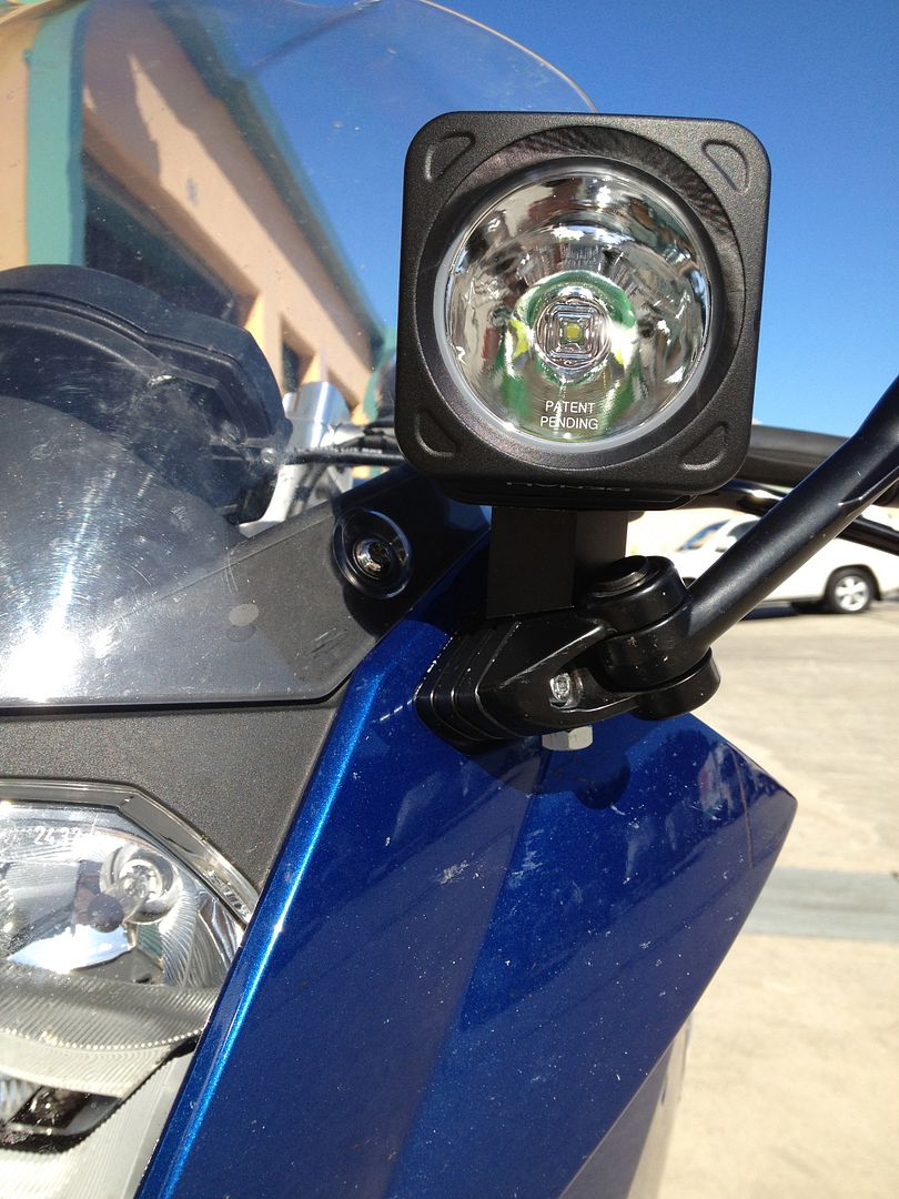 F800ST Auxiliary Lights Mirror Mount BMW F800 Riders Forum & Registry